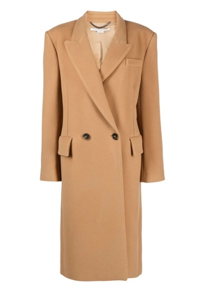 Stella McCartney double-breasted wool coat - Neutrals
