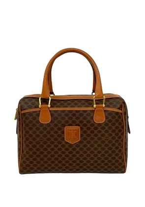 Celine Pre-Owned 1995 Macadam Coated Canvas boston bag - Brown