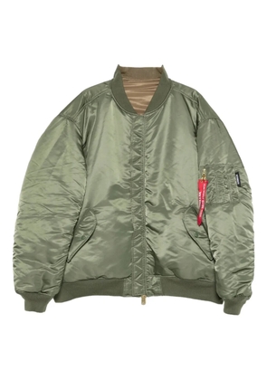 VETEMENTS x Alpha Industries logo-embroidered bomber jacket - Green