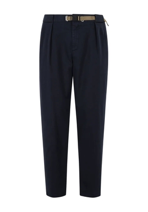 White Sand buckle-fastening pleated-front trousers - Blue