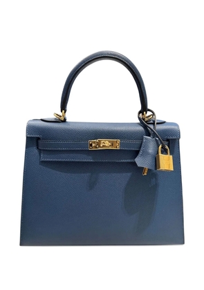 Hermès Pre-Owned 2024 Kelly Sellier 25 Epsom gold-hardware tote bag - Blue