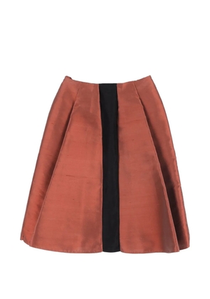 Balenciaga Pre-Owned pleated midi skirt - Orange