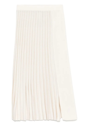 MRZ plissé midi skirt - Neutrals