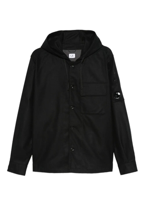 C.P. Company flap-pocket hooded jacket - Black