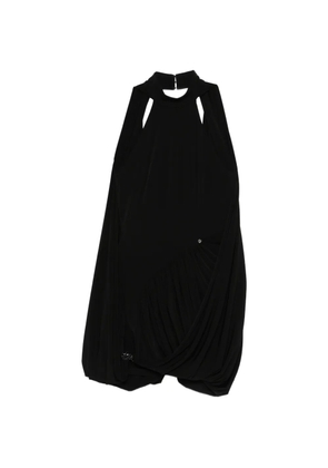 NISSA draped mini dress - Black