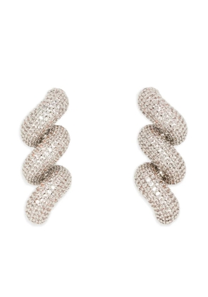 Eddie Borgo Rope pavé earrings - Silver