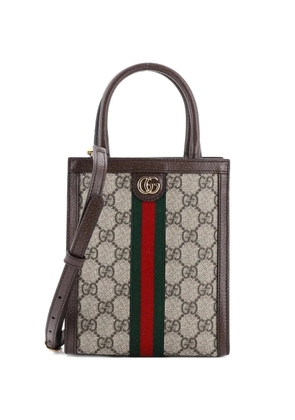 Gucci Pre-Owned Ophidia Convertible Tote GG Coated Canvas Super Mini crossbody bag - Brown