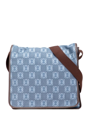 Loewe Pre-Owned 2003 Anagram Denim crossbody bag - Blue