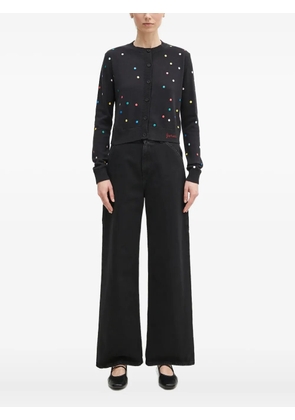 Fiorucci polka-dot button cardigan - Black