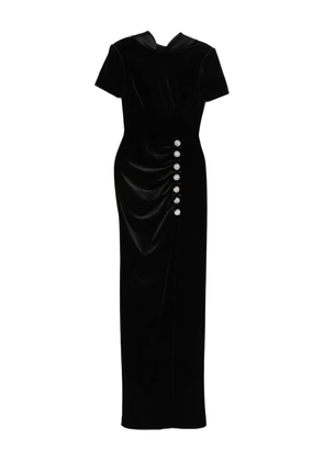 SILK LOVE & LACE Janette MAXI DRESS - Black