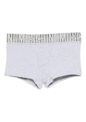 Moschino logo-waistband trunks - Grey
