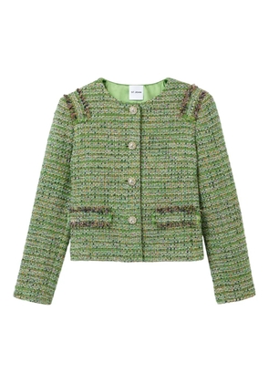 St. John Arden tweed embellished jacket - Green