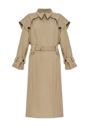 IRO cape-collar belted trench coat - Neutrals