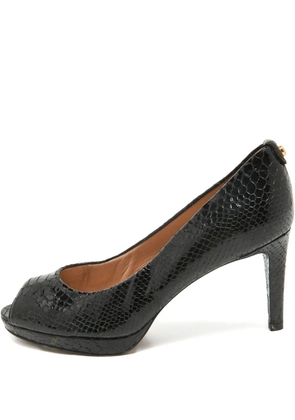 Stuart Weitzman 95mm leather heeled pumps - Black