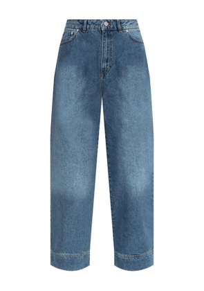 Officine Generale Naoko cuffed wide-leg jeans - Blue