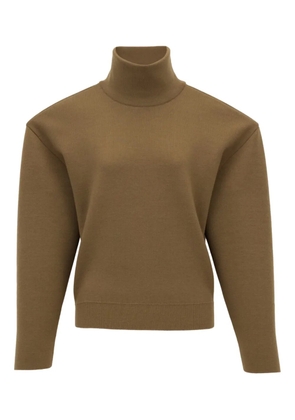 Saint Laurent high-neck sweater - Brown