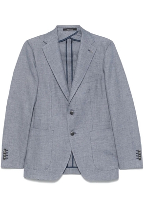 Tagliatore textured blazer - Blue