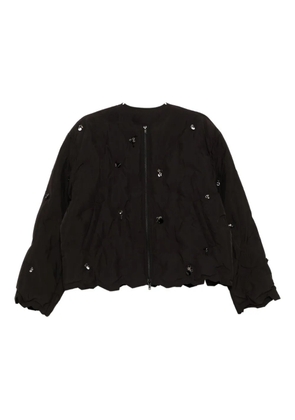 JNBY sequin-embellished puffer jacket - Black