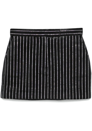 Alex Perry crystal-embellished velvet mini skirt - Black