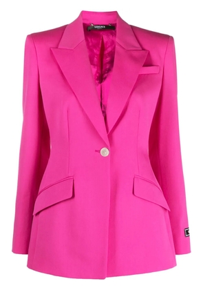 Versace Medusa single-breasted virgin-wool blazer - Pink
