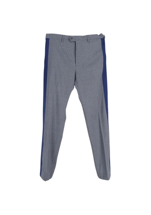 Valentino Garavani Pre-Owned tartan side-trim trousers - Grey