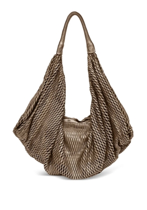 SOMMET woven shoulder bag - Neutrals
