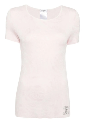 CHANEL Pre-Owned 2009s CC logo T-shirt - Pink