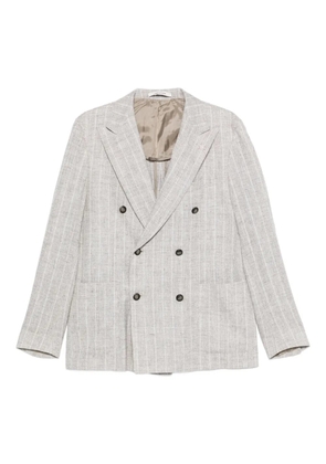 Tagliatore double-breasted striped blazer - Neutrals