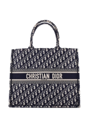 Christian Dior Pre-Owned Book Oblique Canvas Large tote bag - Blue