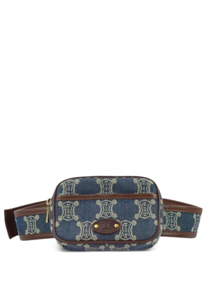 Celine Pre-Owned 1990-2000s Macadam-pattern belt bag - Blue