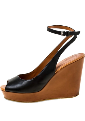 Marc Jacobs 110mm peep-toe wedge sandals - Black