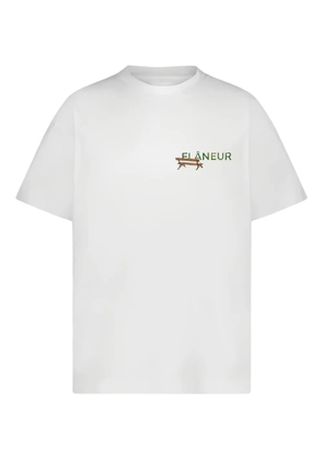 FLÂNEUR back-print graphic T-shirt - White