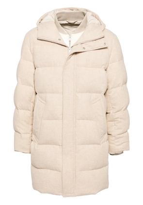 Lardini layer puffer jacket - Neutrals