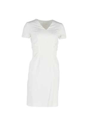BOSS V-neck sheath dress - White