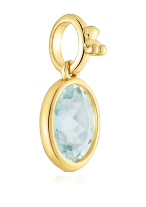 TOUS aquamarine-embellished pendant - Gold
