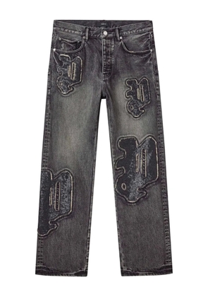 Purple Brand P011 sequin-embellished logo jeans - Black