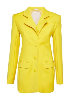 AREA crystal-detail blazer dress - Yellow
