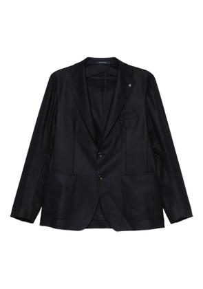 Tagliatore notched-lapel single-breasted blazer - Blue