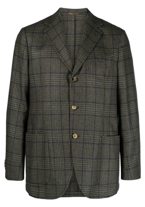 SARTORIO NAPOLI plaid-check wool blend blazer - Grey