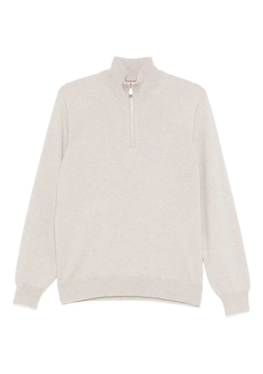 Brunello Cucinelli zip-up sweater - Neutrals
