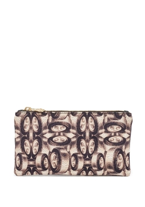 Charlotte Olympia Pre-owned tire-print clutch bag - Brown