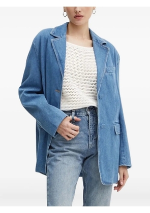 Bardot button-fastening denim blazer - Blue