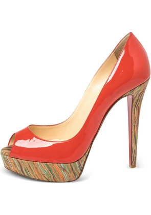 Christian Louboutin Pre-Owned 130mm Lady Peep pumps - Red