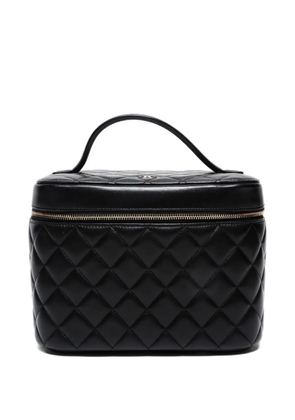 CHANEL Pre-Owned 2016-2017 quilted lambskin vanity bag - Black