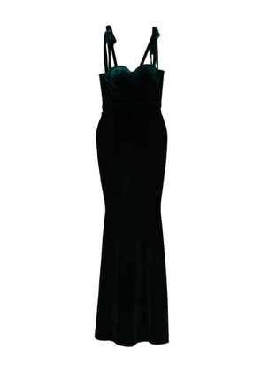 CRISTALLINI Cybele tie strap maxi dress - Green