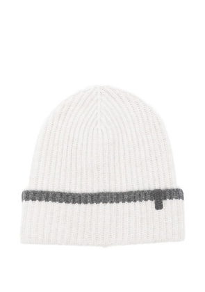 Brunello Cucinelli ribbed cashmere beanie - Grey