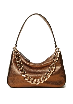 TWINSET chain leather shoulder bag - Brown