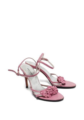 Dolce & Gabbana Pre-Owned floral-appliqué sandals - Pink