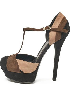 Fendi Pre-Owned 140mm colour-block pumps - Black