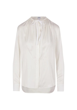 LOEWE tie-neck shirt - White